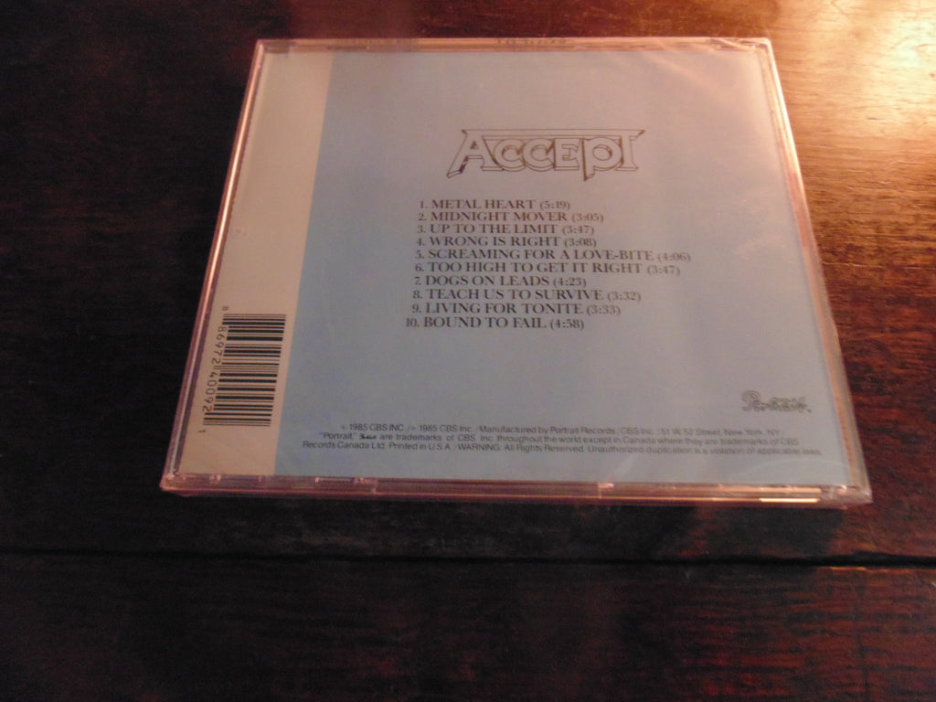 Accept CD, Metal Heart, NEW