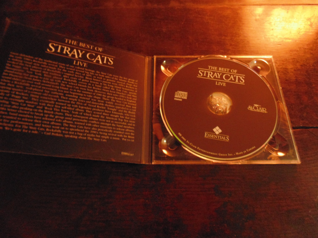 Stray Cats CD, The Best of Live, Greatest Live, Brian Setzer, Lee Rocker, Remastered