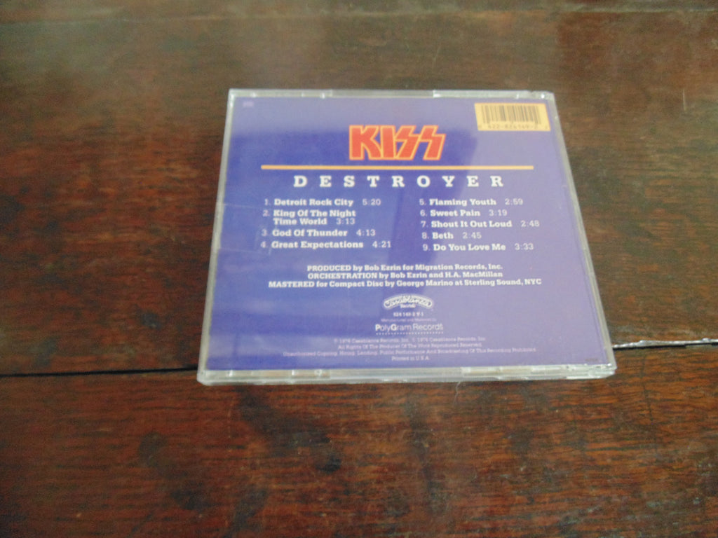 KISS CD, Destroyer, Early Pressing, Detroit Rock City, God of Thunder