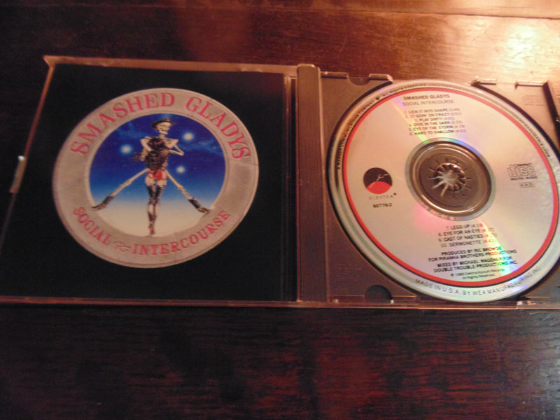 Smashed Gladys CD, Social Intercourse, Original 1988 Elektra