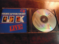 UK CD, Live, Night After Night, Frank Zappa, Roxy Music, King Crimson, Missing Persons, 1st Pressing