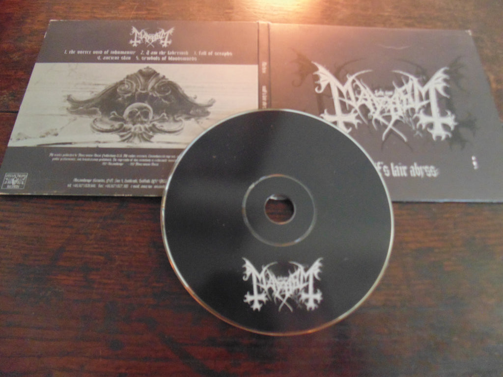 Mayhem CD, Wolf's Lair Abyss, Digi-case, Misanthropy Records, Import, 1997