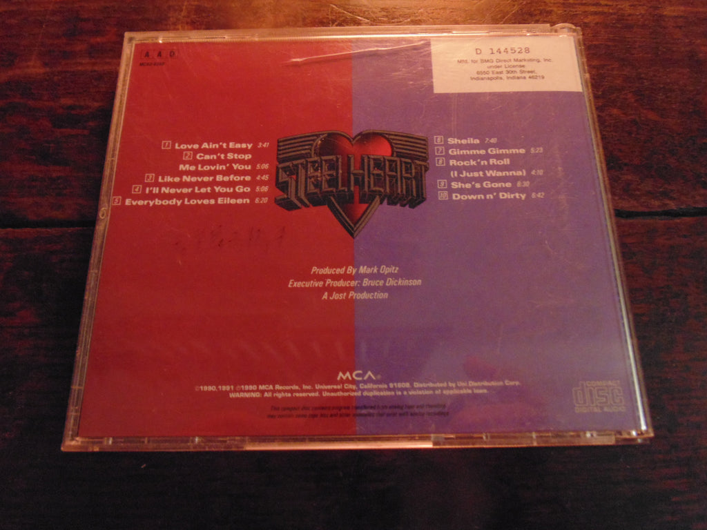 Steelheart CD, Self-titled, Original 1990 MCA, S/T, Same - BMG