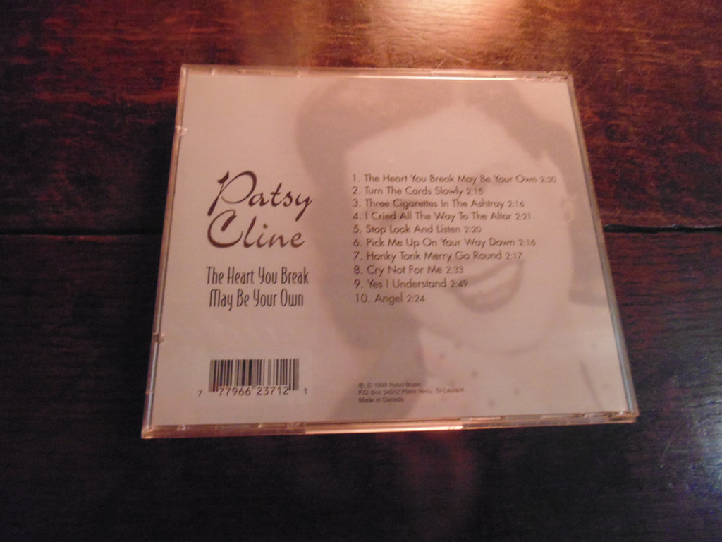 Patsy Cline CD, The Heart You Break May Be Your Own