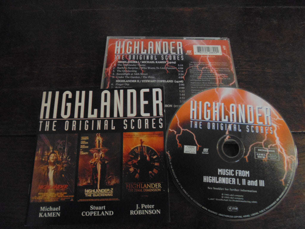Highlander CD, The Original Score, I, II, III - The Final Dimension, Import