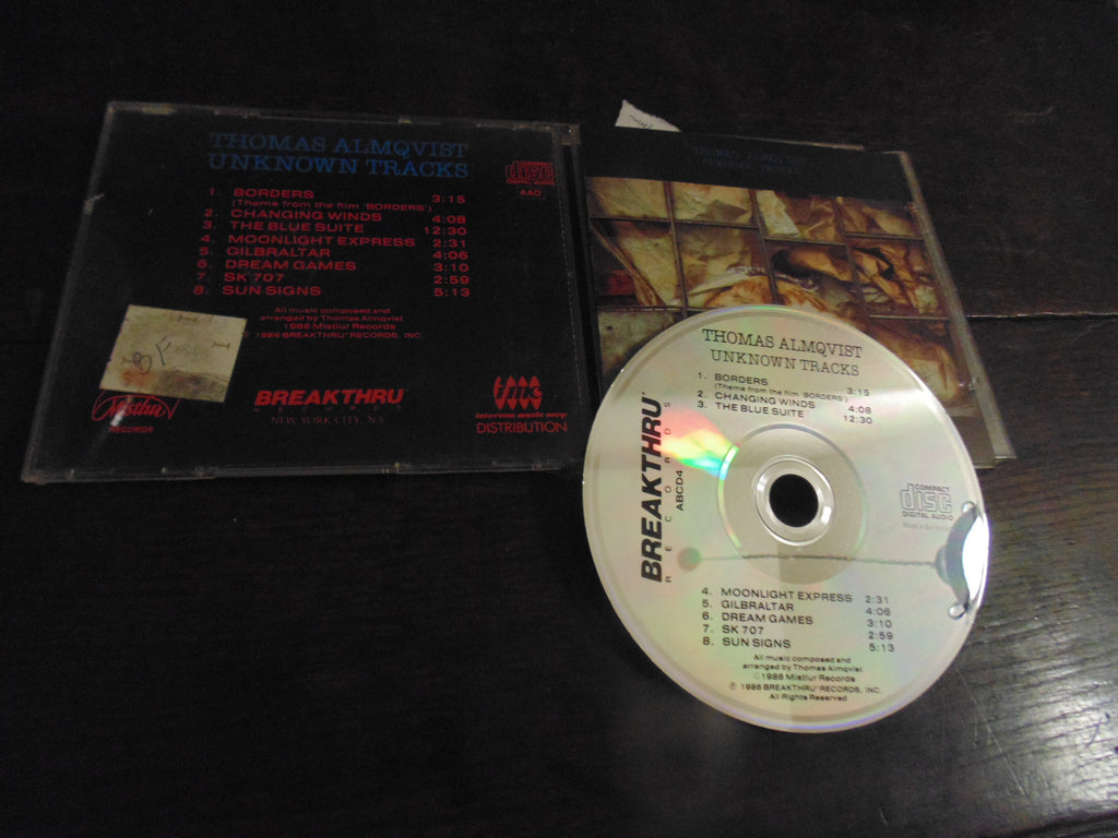 Thomas Almqvist CD, Unknown Tracks , 1986 Mistlur / Breakthru Records