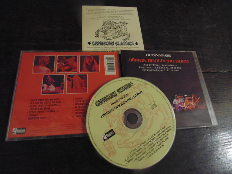 Allman Brother Band CD, Beginnings, Remastered