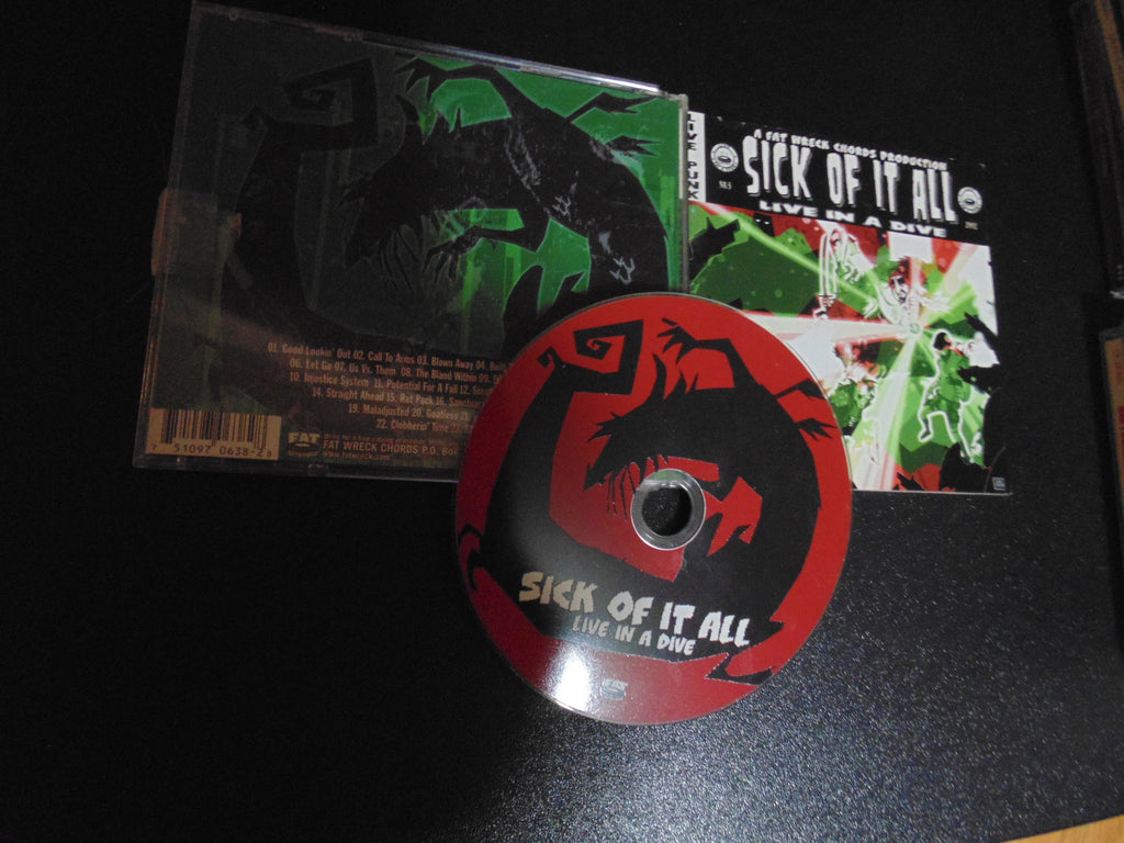 SICK OF IT ALL CD, Live in a Dive, Punk, Fibits: CD, LP & Cassette Store