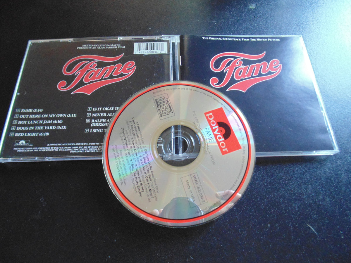 Fame CD, The Original Soundtrack, Motion Picture, Movie, Fibits: CD, LP & Cassette Store