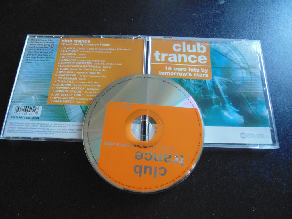 Club Trance CD, 18 Euro Hits, Blank & Jones, DJ Tatana, Fibits: CD, LP & Cassette Store