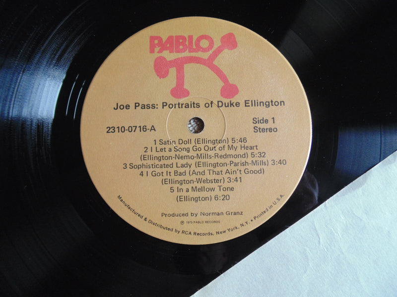 Joe Pass LP, Portraits of Duke Ellington, Fibits: LP, CD, Video & Cassette Store