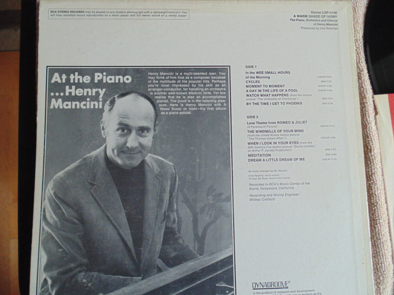 Henry Mancini LP, A Warm Shade of Ivory, Romeo & Juliet, Fibits: LP, CD, Video & Cassette Store