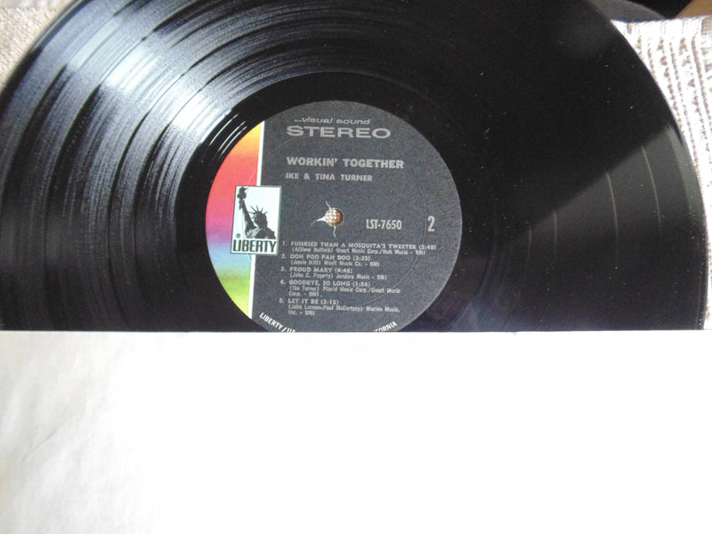 Ike & Tina Turner LP, Workin' Together, Liberty LST-7650, Fibits: LP, CD, Video & Cassette Store