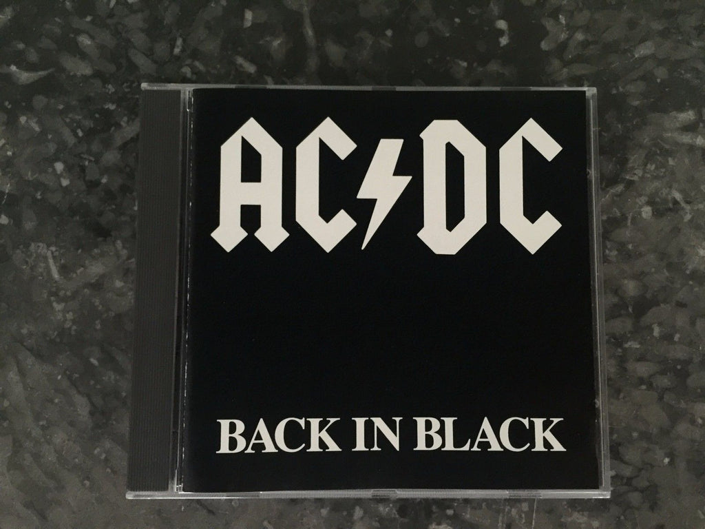 AC/DC CD, Back in Black, Original Pressing – Fibits