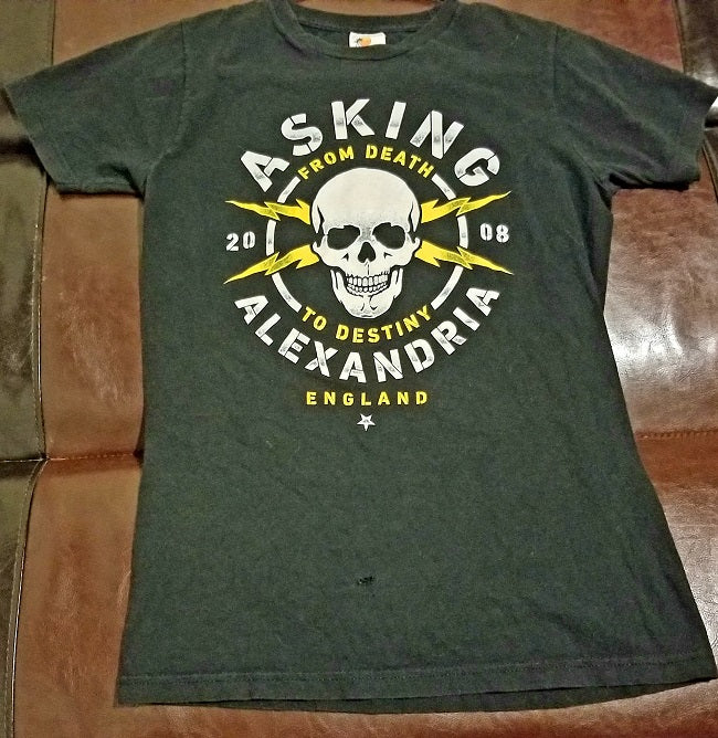Asking Alexandria T-Shirt Men's Small (SM) - 2008 - From Death to Destiny - England