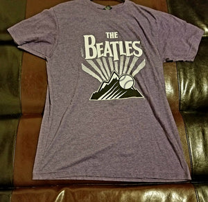 The Beatles + Colorado Rockies T-Shirt Men's Large