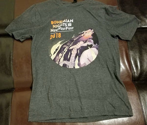 Bohemian Nights Festival 2018 T-Shirt -Men's Small / Medium - Blondie, The Decemberists, The Motet
