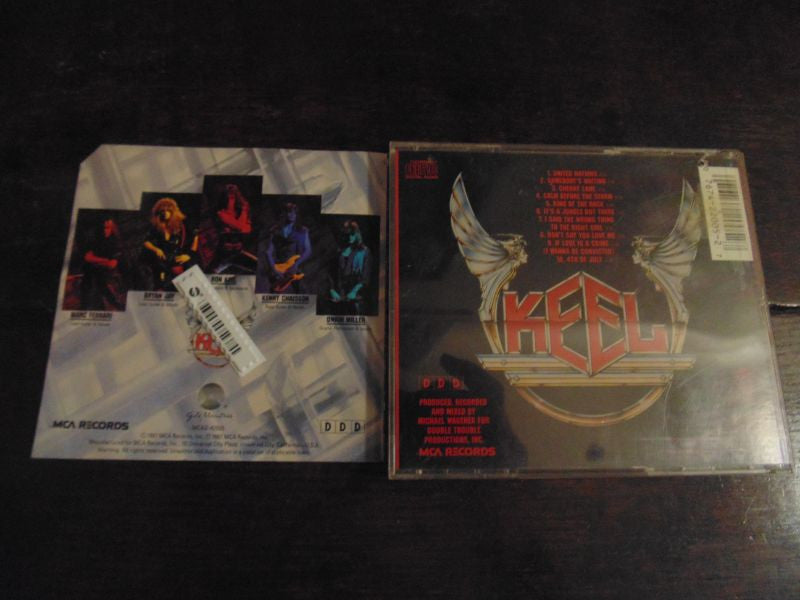 Keel CD, Self-titled, S/T, Same, MCA Records, Original Pressing, Promo