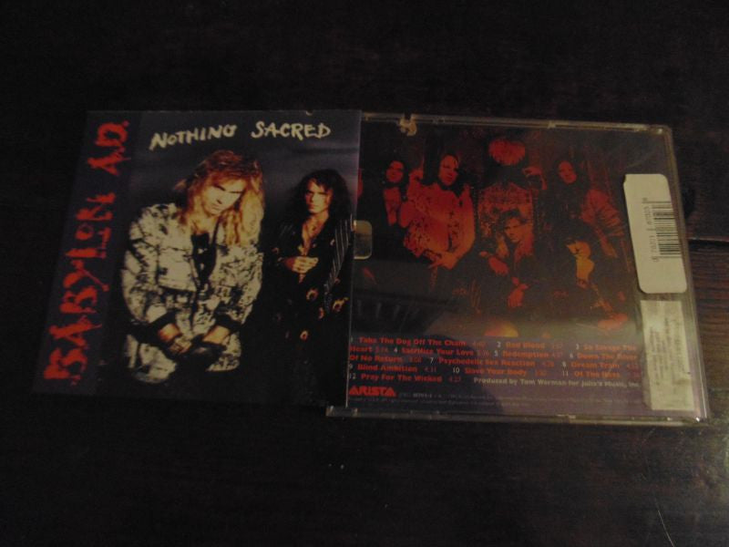 Babylon A.D. - CD - Nothing Sacred, BMG Pressing, 1992, AD