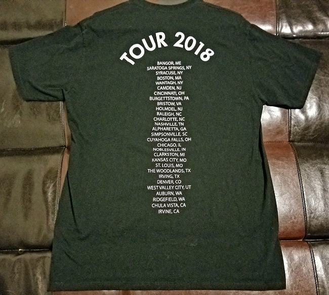 Foreigner Official 2018 Tour T-Shirt Juke Box Heroes -Men's Large