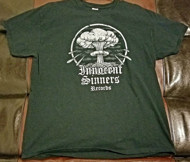 Innocent Sinners Records T-Shirt Men's XL- Hardcore Record Label