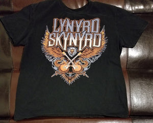 Lynyrd Skynyrd T-Shirt Men's Large - Eagle / Guitar Logo