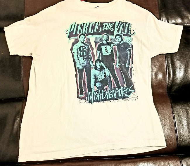 Pierce the Veil Misadventures T-Shirt - Men's Large (L) - White