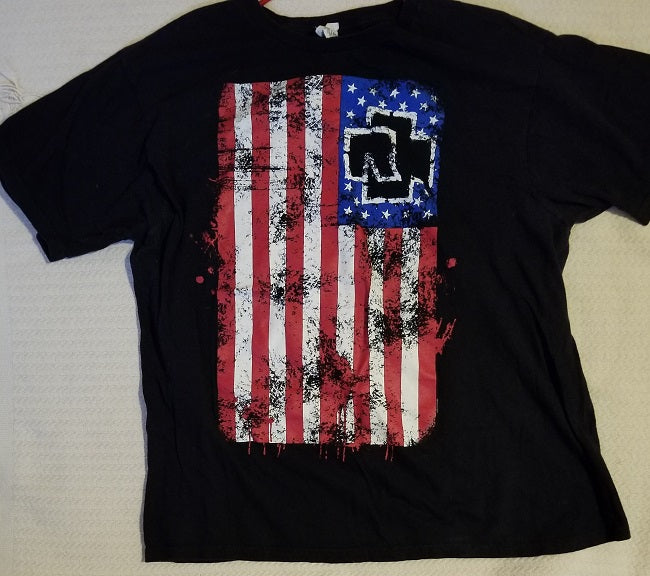 Original Rammstein 'Living in Amerika' Tour T-Shirt - Men's X-Large (XL)