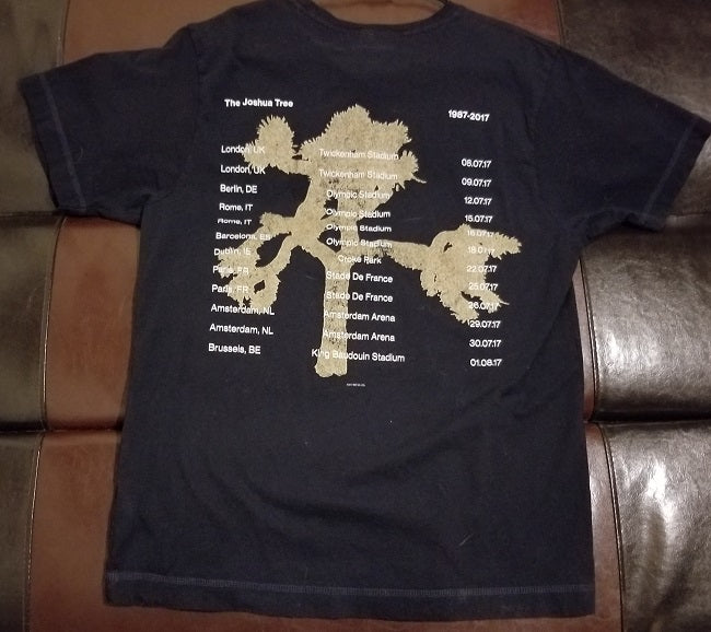 U2 'Joshua Tree' T-Shirt 1987-2017 Men's Large (LG)