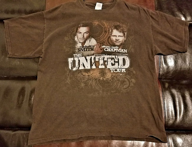 Michael W. Smith & & Steven Curtis Chapman United Official Tour T-Shirt Men's XL